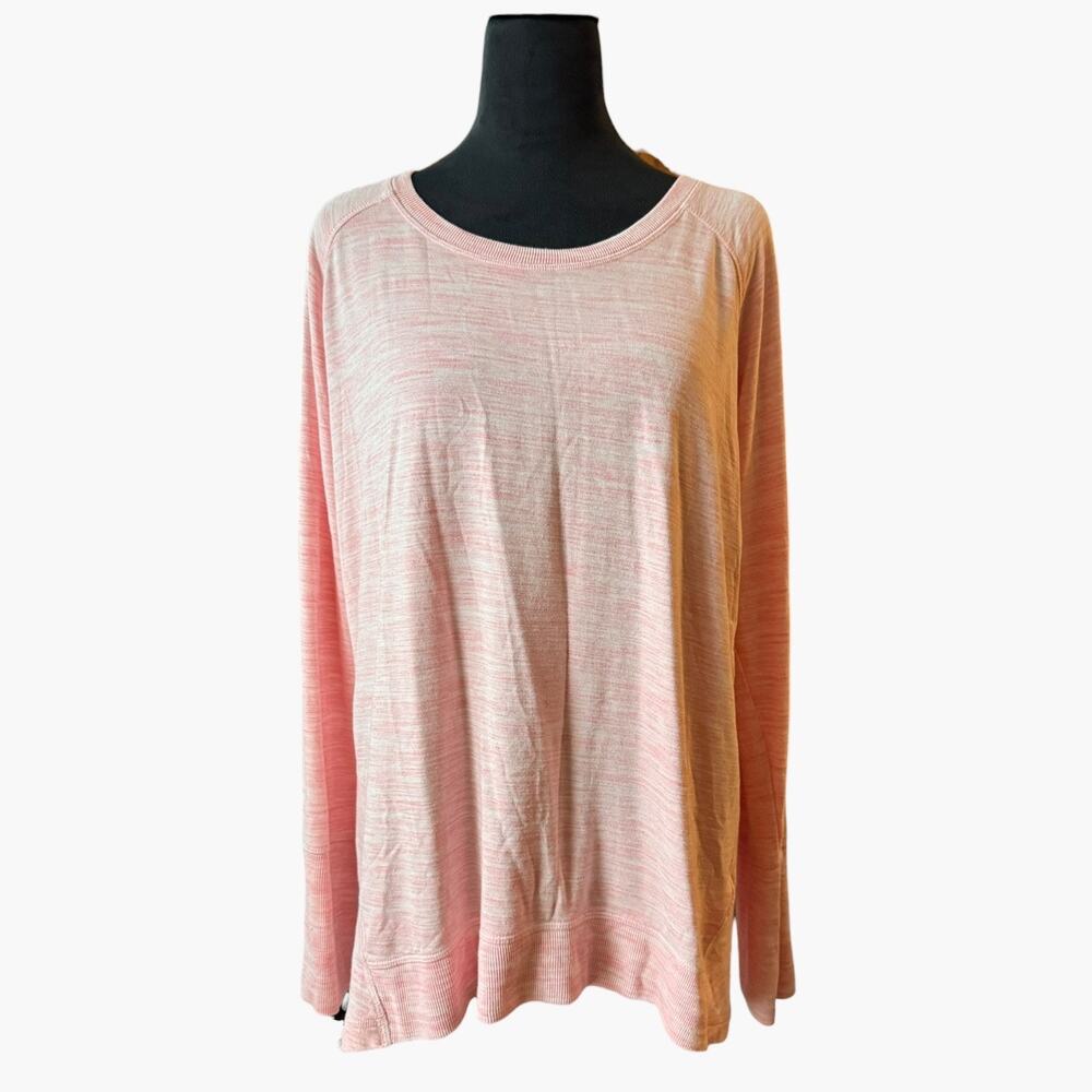 Champion Women's Heather Peach Stretch Raglan Sleeve Comfort Tunic Top Size XL